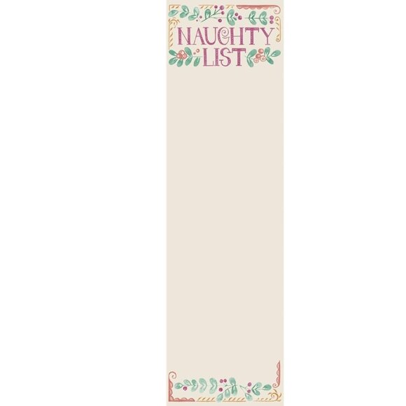6 Pack Magnetic Notepads, Notepads Grocery List Magnet Pad  Primitives by Kathy List Notepad - Naughty List - Magnetic - 60 Pages